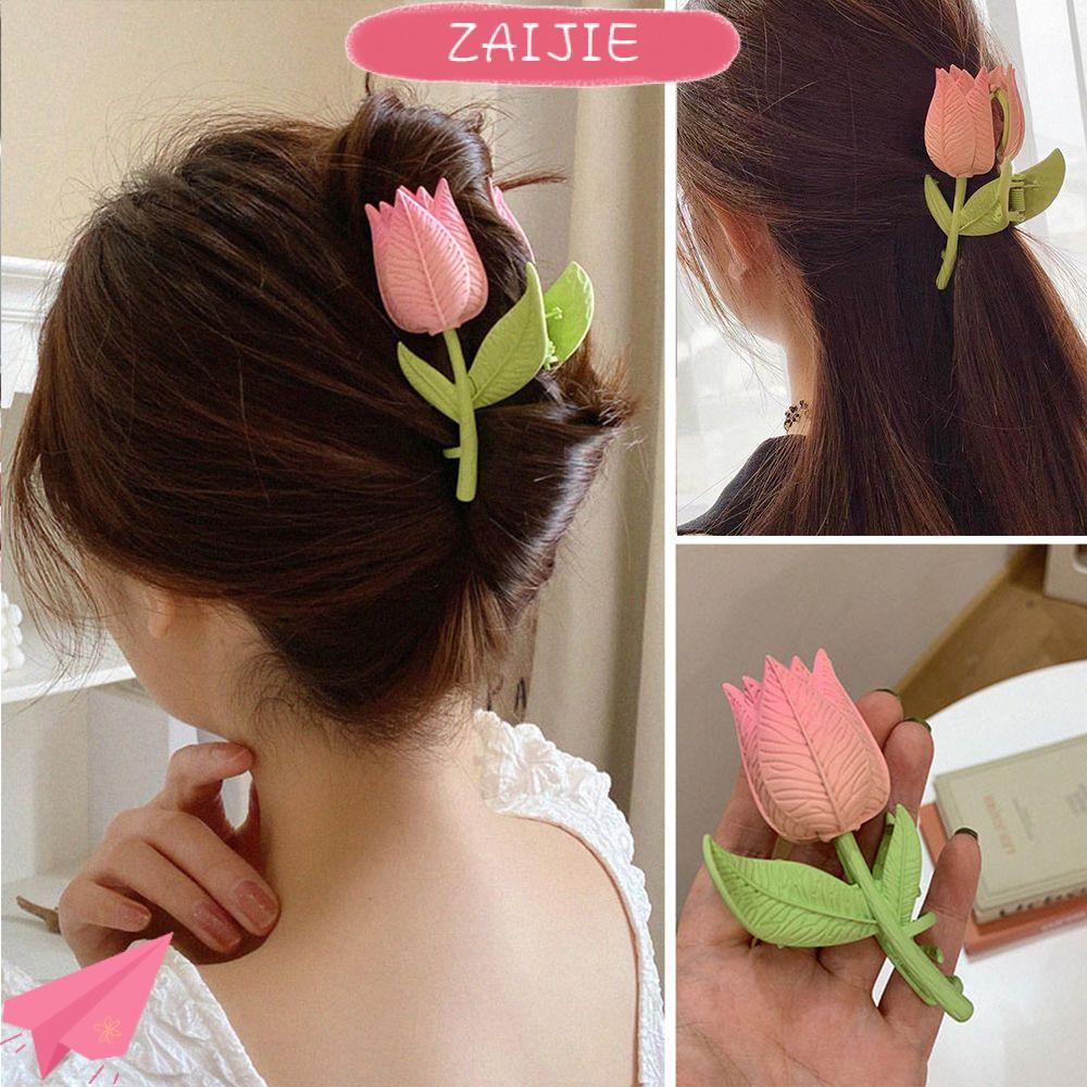 ZAIJIE Fashion Claw Clip Jewelry Hair Accessories Tulip Hair Clip ...