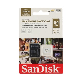 64GB Micro SD Card SANDISK Max Endurance SDSQQVR-064G-GN6IA (100MB/s,) การ์ดความจำ ประกัน 5Y