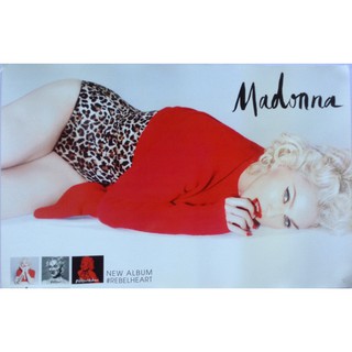 โปสเตอร์ โปรโมทแท้ Madonna Rebel Heart ปี 2014 ขนาด 35 X 54 CM ลิขสิทธิ์