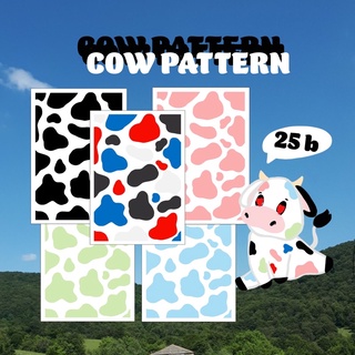 sticker decorate : cow pattern 🐮 (ลายวัว)