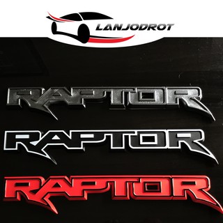 โลโก้ ตัวนูน แต่งรถ ตัวอักษร RAPTOR ติดฝากระโปรงท้าย ขนาด 4 x 33 cm. สำหรับแต่ง รถฟอร์ดเรนเจอร์ แร็พเตอร์ FORD RANGER