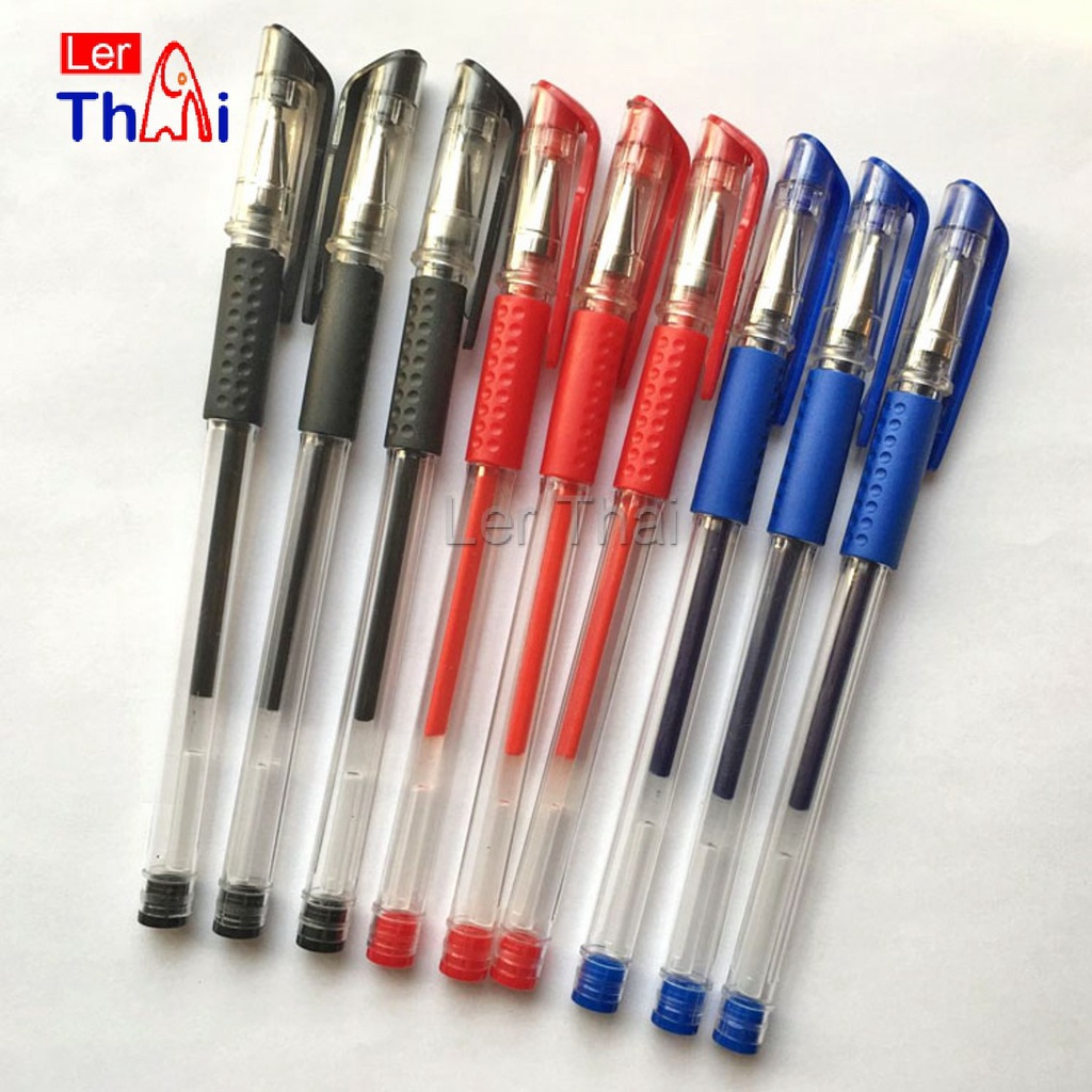 LerThai ปากกาเจล คลาสสิค 0.5 มม. แดง น้ำเงิน ดำ Gel pen