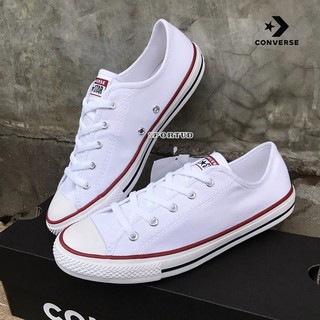 CONVERSE พื้นบางผู้หญิง รองเท้าคอนเวิร์ส รุ่น Chuck Taylor All Star Dainty รหัส 56-4981CH9WW พร้อมส่ง