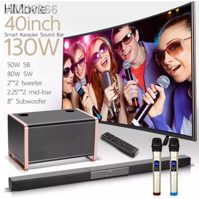 ✽HMovie 91W SoundBar Karaoke 130W เบสเยอะ เสียงดี Bluetooth Subwoofer Microphone DigilifeGadgetราคาต่ำสุด