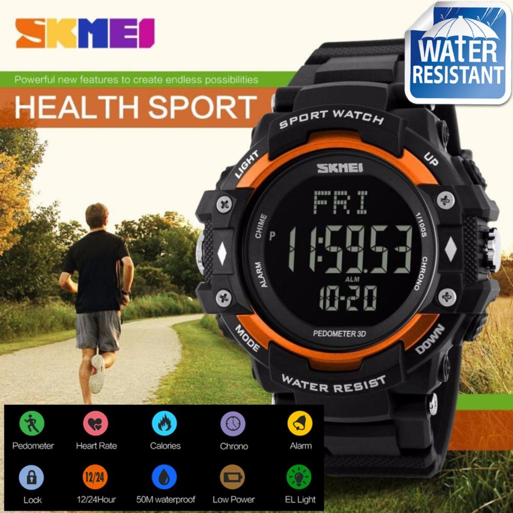 ⌚️ ราคาสุดพิเศษ ⌚️  SKMEI 1180 แท้ 100% นาฬิกาข้อมือ Bluetooth นับก้าวเดิน วัดแคลอรี่ ชัดเตอร์ถ่ายรู