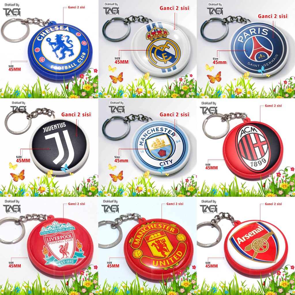 พวงกุญแจ GANTUNGAN โลโก้ฟุตบอล CHELSEA / LIVERPOOL/ พวงกุญแจสโมสรฟุตบอล / Football Ganci / สโมสรฟุตบอล / สินค้า