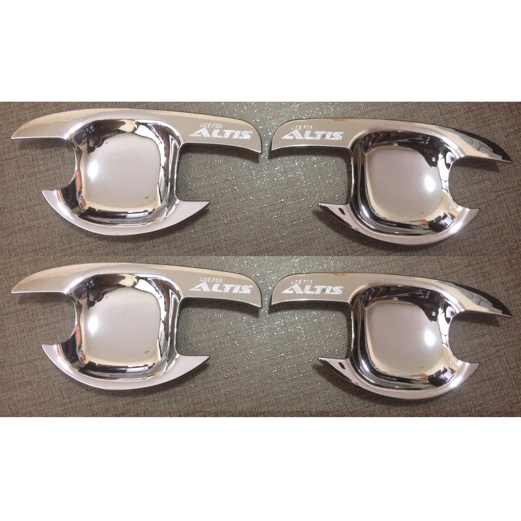 เบ้าประตู Toyota Altis 2008-2013 ชุบโครเมี่ยม,ดำด้าน