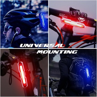 ไฟท้ายจักรยาน USB LED bicyclh สีแดง + สีฟ้า ไฟจักรยาน ไฟตกแต่ง ไฟท้ายจักรยานเสือภูเขา ไฟเตือนการขี่จักรยานตอนกลางคืน แฟลชชาร์จ usb อุปกรณ์เสริม(COD)