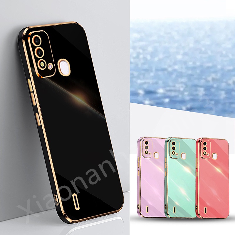 เคสโทรศัพท์ ITEL P37 Vision 2S Soft Traight Edge Electroplated Case Cover Casing