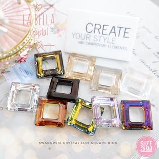 คริสตัลสวารอฟสกี้ SQUARE RING (4439) ขนาด  20 มม ราคาเม็ดละ 290บาท