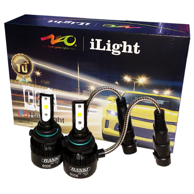 RabbitCar - หลอดไฟหน้ารถ iLight NAO C6S LED ชิป COB(2018) ขั้ว HB4(9006)