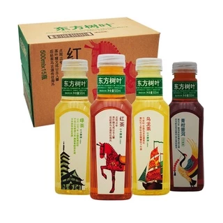 เครื่องดื่มชาใบโอเรียนทัล ชา(东方树叶无糖茶饮)ขนาด 500ml เครื่องดื่มใบไม้ตะวันออก อร่อยครย