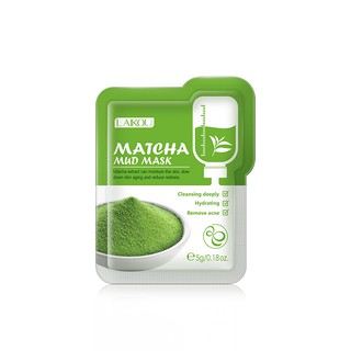 Laikou Matcha มาส์กโคลนทําความสะอาดผิวหน้าควบคุมความมัน 5 กรัม