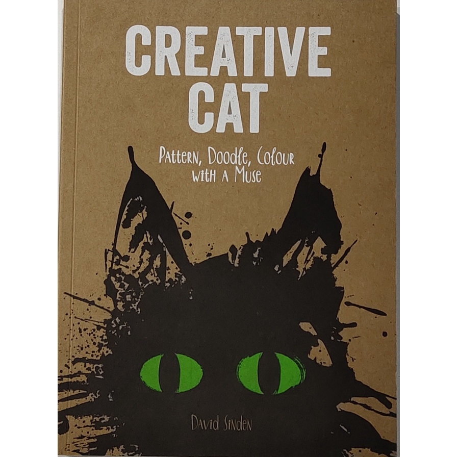 หนังสือ วาดภาพ ระบายสี แมว ภาษาอังกฤษ CREATIVE CAT PATTERN, DOODLE, COLOUR WITH A MUSE 80Page
