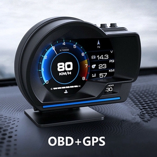 OBD2 สมาร์ทเกจ Smart Gauge Digital Meter/Display P6 Plus + GPS ของแท้เมนูภาษาไทย ง่ายในการใช้งาน (พร้อมจัดส่ง 1-2 วัน)