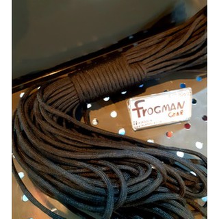 Frogmangear Paracord 550 เชือก พาราคอด ยาว 30 เมตร เชือกใน 7 เส้น เชือกรับแรง 550 lb Black