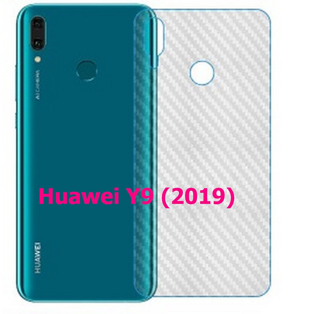 ฟืล์มกันรอยหลังลายเคฟล่า ปกป้องมือถือจากรอยขีดข่วน Huawei Nova3i Y6S  Y9 2018 Y9 2019  Y7Pro 2018 Y7Pro 2018 Y7Pro 2019