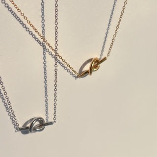 A.piece สร้อยแสตนเลส [stainless steel] tie necklace (197)