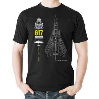 ขายดีที่สุด เสื้อยืด พิมพ์ลายกราฟฟิค Flyingraphics Aviation Themed 617 Squadron สําหรับผู้ชายSize S-5XL