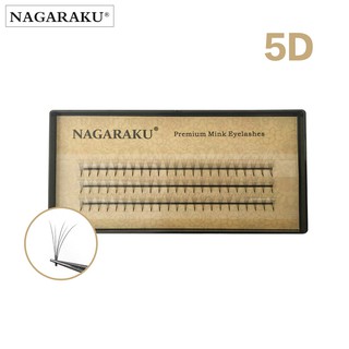 NAGARAKU นามสกุลขนตามารยาทมิงค์ 5D ปริมาณขนตา C Curl ความหนา 0.07 มิลลิเมตรความยาว 7 ~ 14 มิลลิเมตรนุ่มและพวงธรรมชาติที่มีคุณภาพสูง