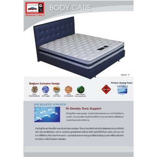 Lucky Mattress ที่นอนยาง ระบบ Hi-Density Dura Support ขนาด 5 ฟุต รุ่น Body Care-5