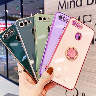 เคส oppo F9 เคสโทรศัพท์ซิลิโคน OPPO F9 ที่เรียบง่ายและมีสไตล์พร้อมขาตั้ง