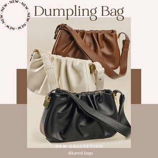 🌟Dumpling bag🌟 กระเป๋าทรงขนมจีบ กระเป๋าสไตล์มินิมอล เลิศหรูดูแพงไฮโซสุดๆ กระเป๋าสายสะพายไหล่ สาม