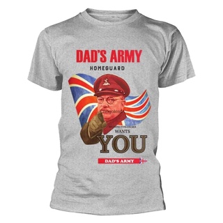 เสื้อยืด ลาย Dads Army Home Guard (สีเทา)S-5XL