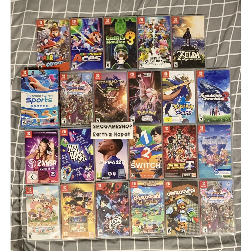 แผ่นเกมส์ Nintendo switch มือสอง มือ2 ตลับ เกม Nintendoswitch game มือ ...