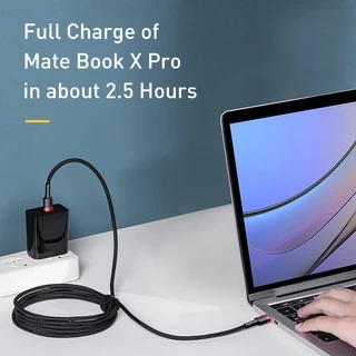 Baseus สายเคเบิล USB-C to USB-C 100W PD2.0 สายชาร์จเร็ว สำหรับ Type-C Fast Charge