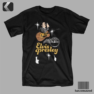 เสื้อยืดวงดนตรีElvis PRESLEY Band เสื้อเชิ้ต - ประกายall size