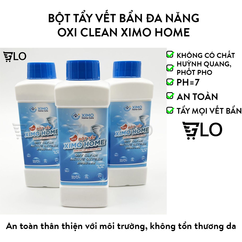 Oxi Clean Ximo Home ผงขจัดคราบอเนกประสงค์ ขจัดคราบ เชื้อรา คราบเหลือง ฆ่าเชื้ออย่างปลอดภัย 350g