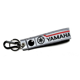 พวงกุญแจ YAMAHA สีเทา สะท้อนแสง ยามาฮ่า มอเตอรไซค์ บิกไบค์ MOTORCYCLE BIKER REFLECTIVE KEYCHAI