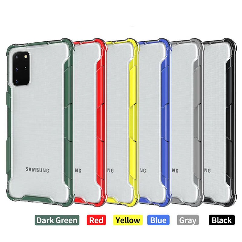 ปลอกRealme 6 5 Pro 5i 5s 6i C3 C2 C1 Q C11 Narzo 10 10AกรณีPC + TPUเกราะกันกระแทกโปร่งใสปกหลัง