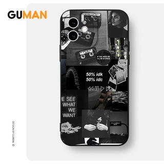 Guman เคสไอโฟน เคสซิลิโคนนุ่มขอบเหลี่ยมกันกระแทกน่ารักตลก เคสโทรศัพท์ Compatible for iPhone 14 13 12 11 Pro Max SE 2020 X XR XS 8 7 6 6S Plus พลัส XYB653