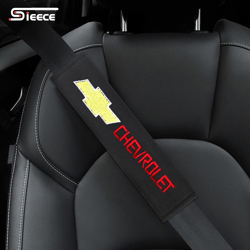 Sieece ที่หุ้มเข็มขัดนิรภัยรถยนต์ สำหรับ Chevrolet Sonic Cruze Optra Colorado Trailblazer Captiva Aveo Zafira Spin Camaro