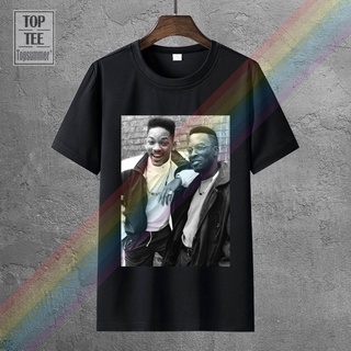  100%COTTONเสื้อยืดแขนสั้น พิมพ์ลาย Dj Jazzy Jeff And Will Smith Fresh Prince สําหรับผู้ชาย 368546 sizes-5xl