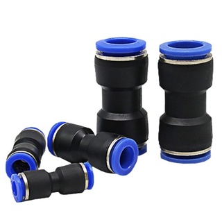 ข้อต่อพลาสติก มีหลายแบบข้อต่อสามทาง ข้อต่อลม ข้อต่อตรง ข้อต่อสายลม AirHose Fitting PU ฟิตติ้งท่ออากาศ