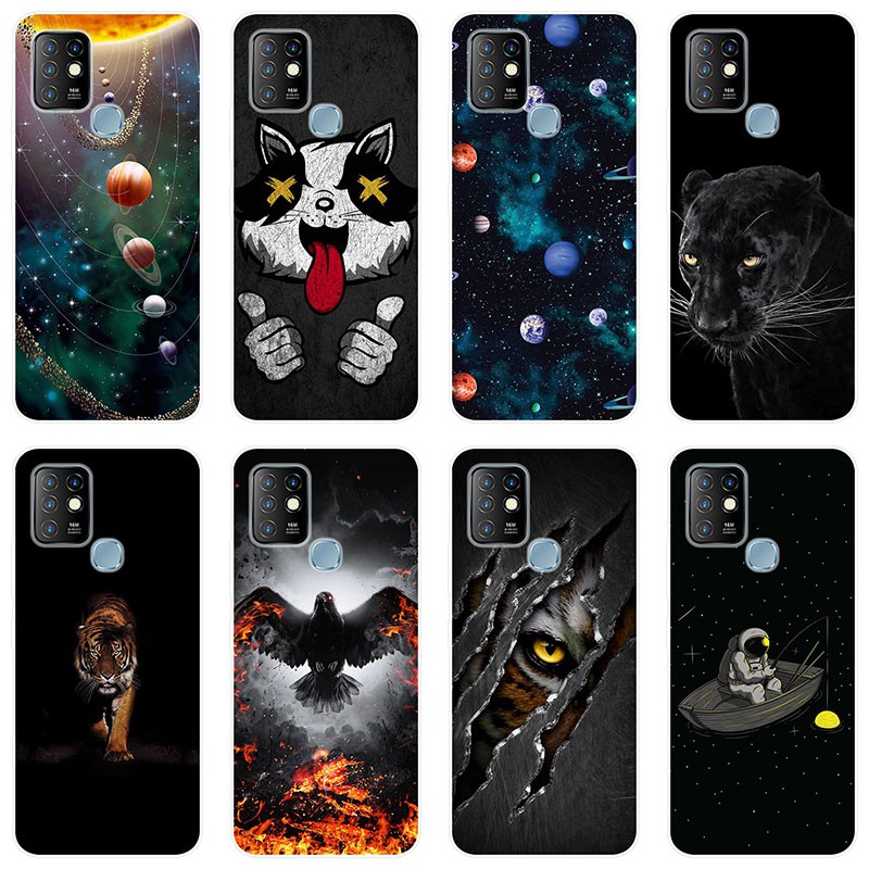 เคสสำหรับ Infinix Hot 10 เคส Soft TPU Phone Case Back Cover Infinix Hot 10 Hot10 เคสซิลิโคน กรณี Starry Innovation