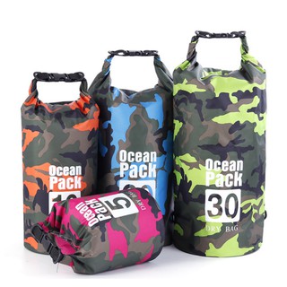 กระเป๋ากันน้ำ ถุงกันน้ำ Waterproof Bag Ocean pack 10L กระเป๋ากันน้ำแบบพกพา กระเป๋า