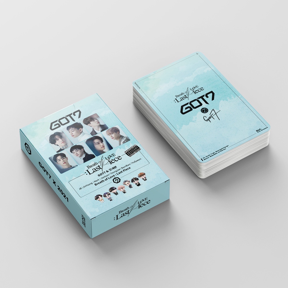 ก็อตเซเว่น GOT7 Album Breath Of Love: LAST Piece Lomo Card Postcard Collectibles Cards 54 ใบ