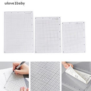 Ulove1bsby ไม้บรรทัด PVC ขนาด A4 B5 A5 สีโปร่งใส สําหรับเขียนหนังสือ นักเรียน