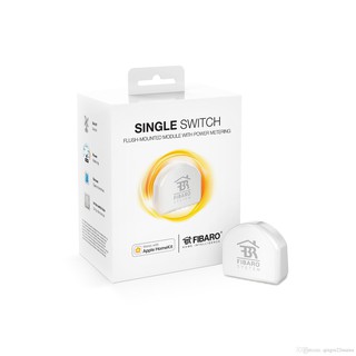 FIBARO Single Switch for HomeKit อุปกรณ์รีเลย์ ใช้สำหรับเปิด - ปิดอุปกรณ์ไฟฟ้า ใช้กับโหลดได้ 1 จุด รองรับ Bluetooth