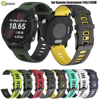 สายนาฬิกาข้อมือซิลิโคนสำหรับ Garmin Forerunner 245 / 245 M / Vivoactive 3 Soft silicone strap bracelet