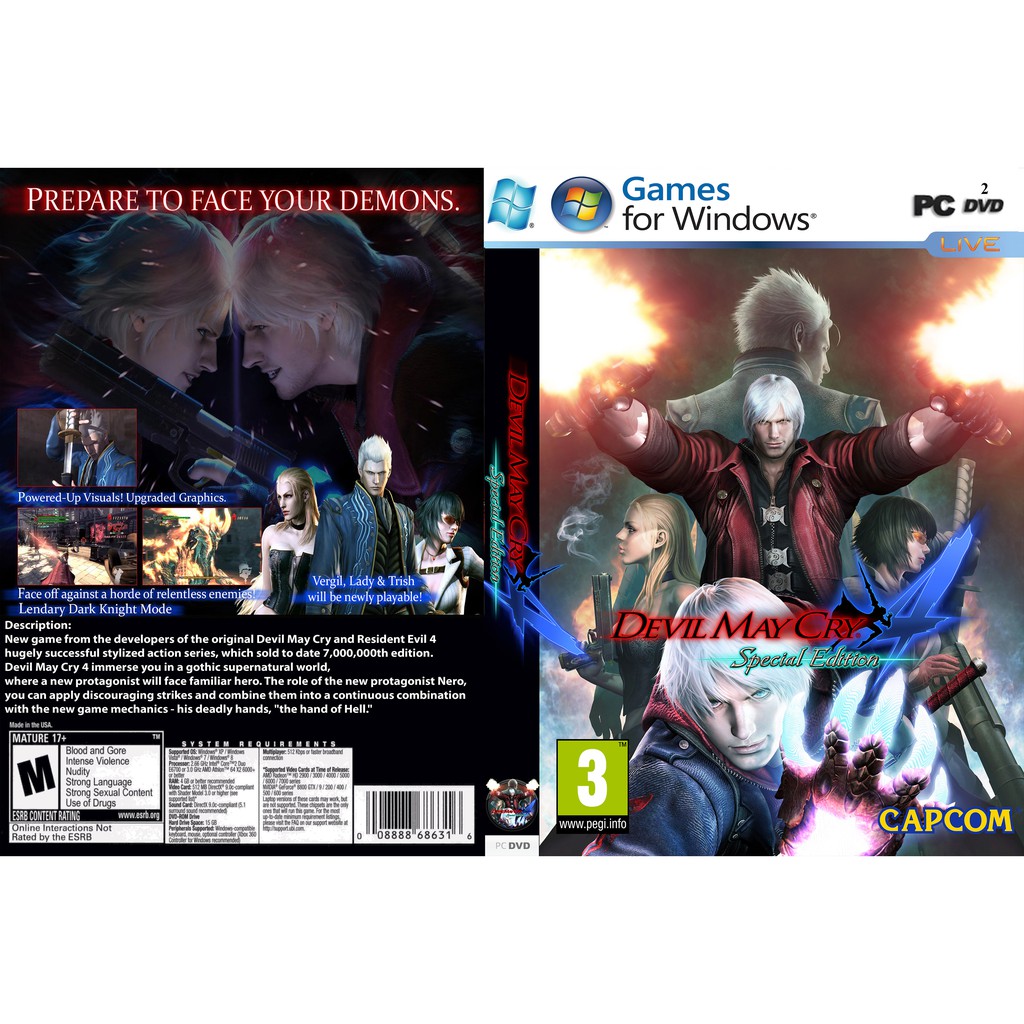 Devil May Cry 4: เกมพีซีรุ่นพิเศษ [ออฟไลน์ INSTALLATION]