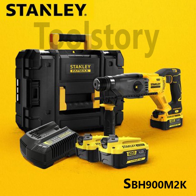 Stanley SBH900M2K สว่านโรตารี ไร้สาย สว่านกระแทก พร้อมชุดแบต 4.0ah