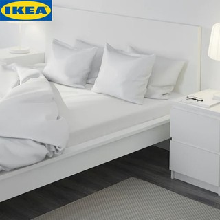 IKEA FÄRGMÅRA แฟรย์มัวรา ผ้าปูที่นอนรัดมุม, ขาว 3 ฟุต 5 ฟุต 6 ฟุต