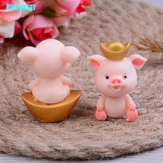 (Babystar) ตุ๊กตาหมูน่ารัก ขนาดเล็ก สําหรับตกแต่งสวน 5 ชิ้น