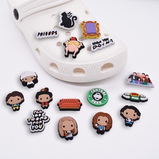 กระดุม รูปรองเท้า Croc Jibz Pins Friends DIY