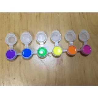 สีโปสเตอร์ ปลอดสารพิษแบบตลับ 2 มล. 6 สี - Color cartridge 2 ml. 6 color